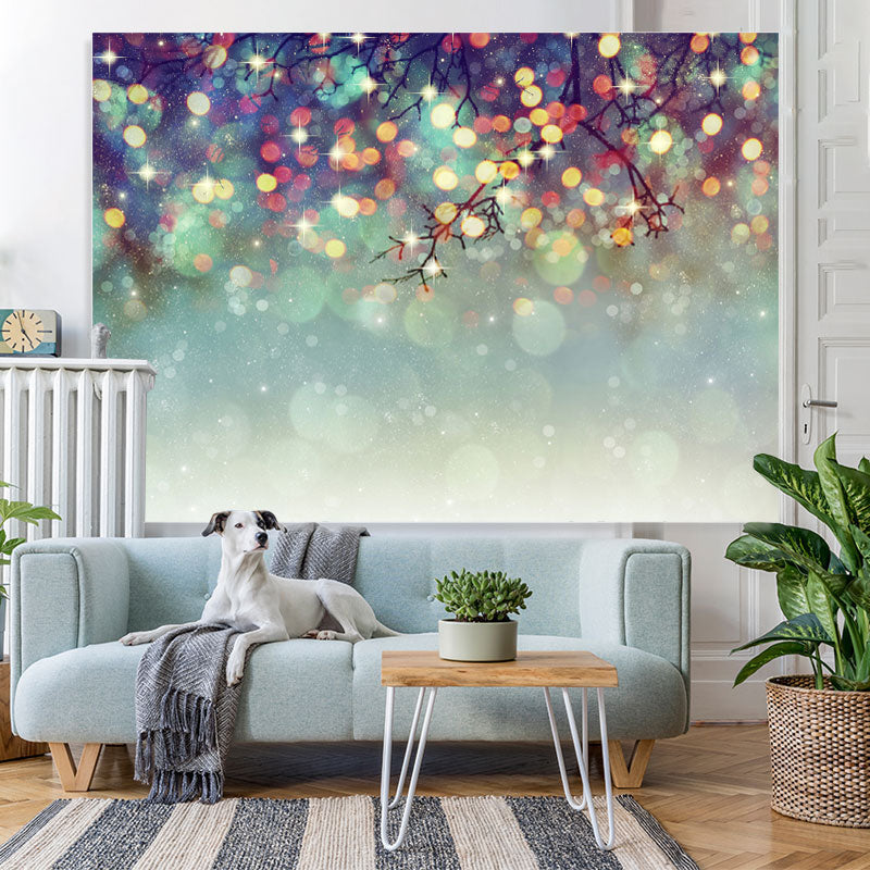 Lofaris Blurred And Glitter Gender Reveal Mysterious Backdrop