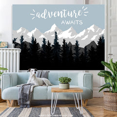Lofaris Boho Adventure Awaits Forest Montion Baby Shower Backdrop