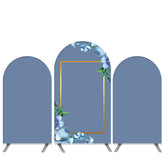 Lofaris Boho Floral Theme Navy Blue Bridal Shower Arch Backdrop Kit