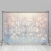 Lofaris Bokeh Snowy Snowflake Winter Wonderland Holiday Backdrop
