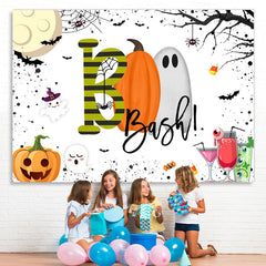 Lofaris Boo Bash! Pumpkin Cocktail Halloween theme Backdrop