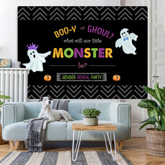 Lofaris Boo Or Ghoul Themed Baby shower Backdrop for Gender Reveal