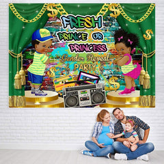 Lofaris Green Boy or Girl Baby Shower Backdrop for Photo