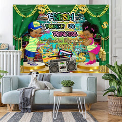 Lofaris Green Boy or Girl Baby Shower Backdrop for Photo