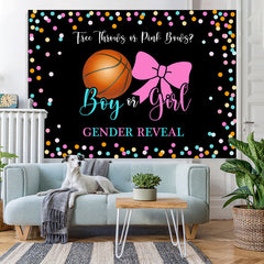 Lofaris Cute Black Colored Bokeh Baby Shower Backdrop