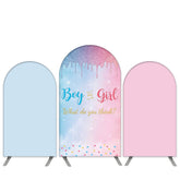 Lofaris Boy Or Girl Glitter Theme Baby Shower Arch Backdrop Kit