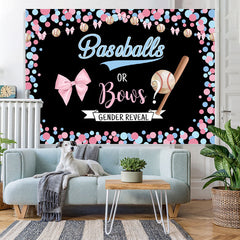 Lofaris Cute Pink and Blue Dots Baby Shower Backdorp