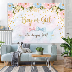 Lofaris Cute What Do You Think Backdrop For Baby Shower