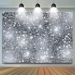 Lofaris Briliant Glitter Silver Dance Backdrop For Girls