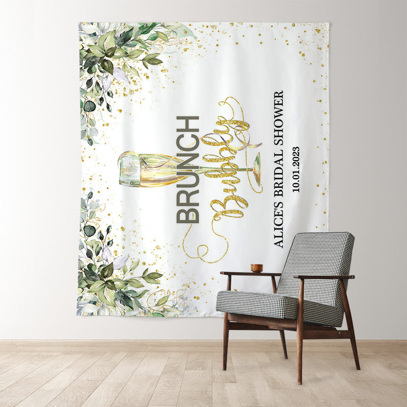 Lofaris Brunch and Bubbly Bridal Shower Party Wedding Backdrop