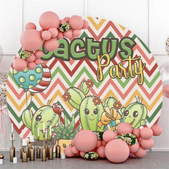 Its A Girl Doll Pink Theme Baby Shower Circle Backdrop