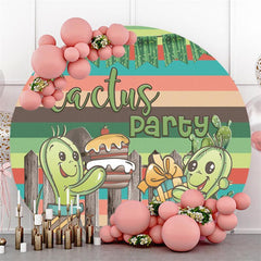 Sleepy Cat With Balloons On The Space Circle Backdrop