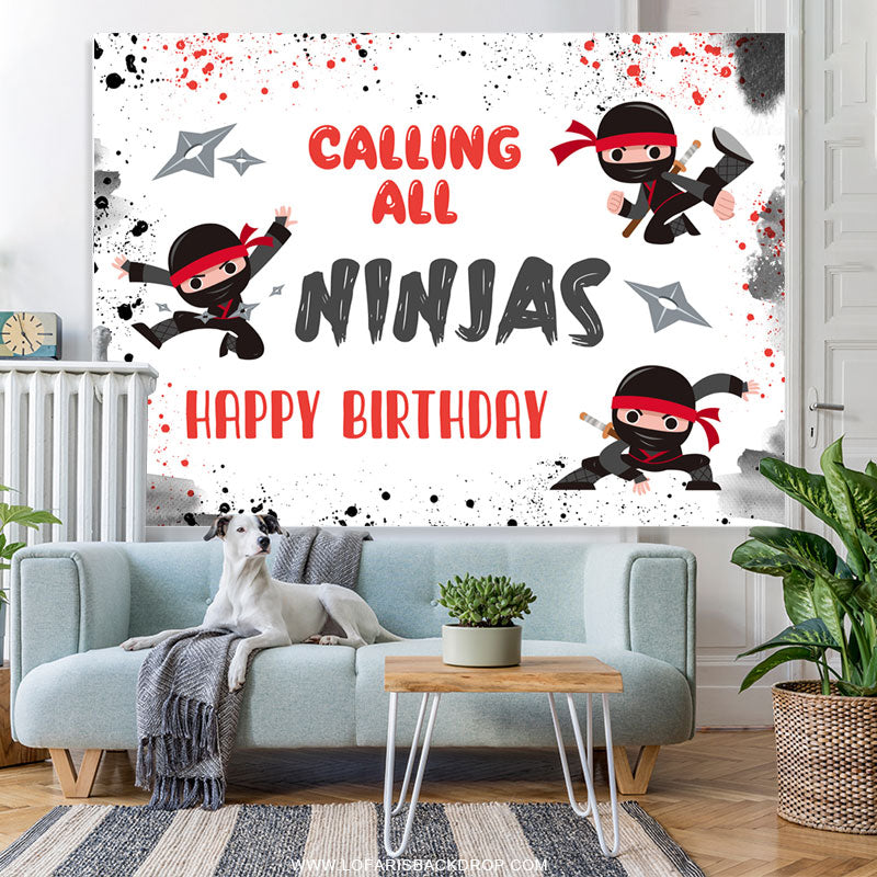 Lofaris Call All Ninhas Lovely Cartoon Birthday Backdrop