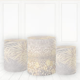 Lofaris Canary Yellow Plinth Cover Glitter Blur Cake Table