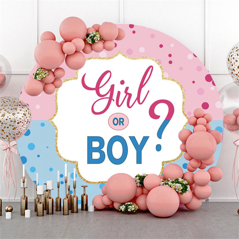 Lofaris Candy Land Girl Or Boy Round Baby Shower Backdrop