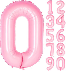 Lofaris Candy Pink 40 inch Number Balloons DIY Inch Party Decoration