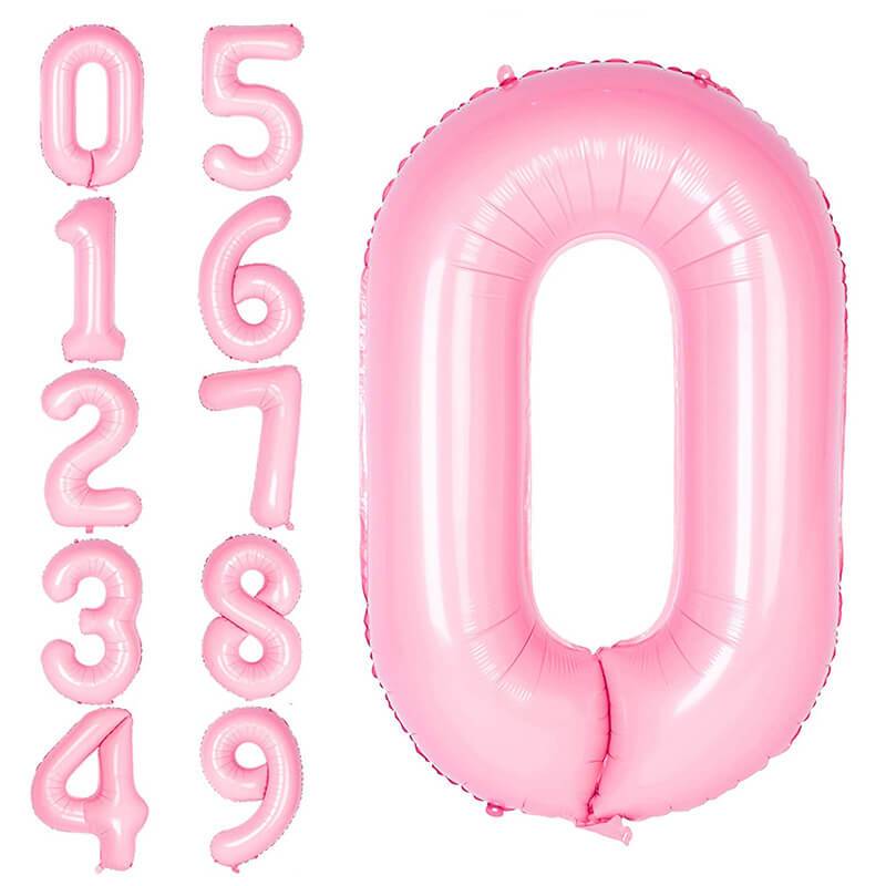 Lofaris Candy Pink 40 inch Number Balloons DIY Inch Party Decoration