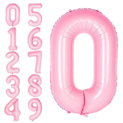 Lofaris Candy Pink 40 inch Number Balloons DIY Inch Party Decoration