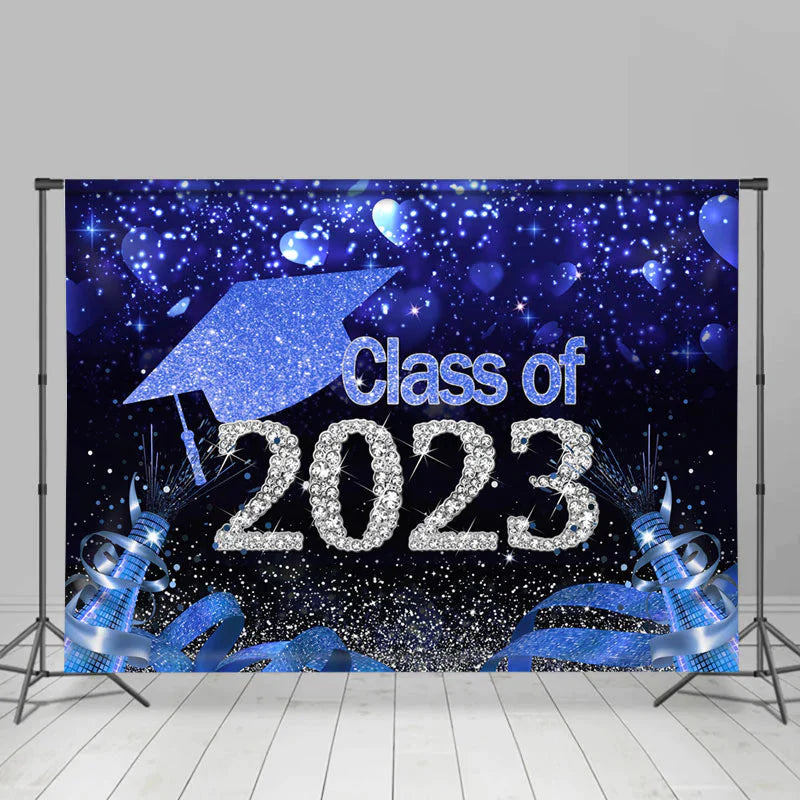 Lofaris Celebrate Ribbon Class Of 2023 Graduation Backdrop