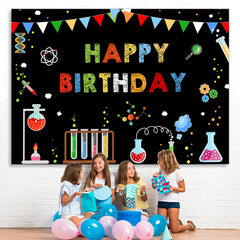 Lofaris Chemistry Laboratory And Abstract Birthday Backdrop