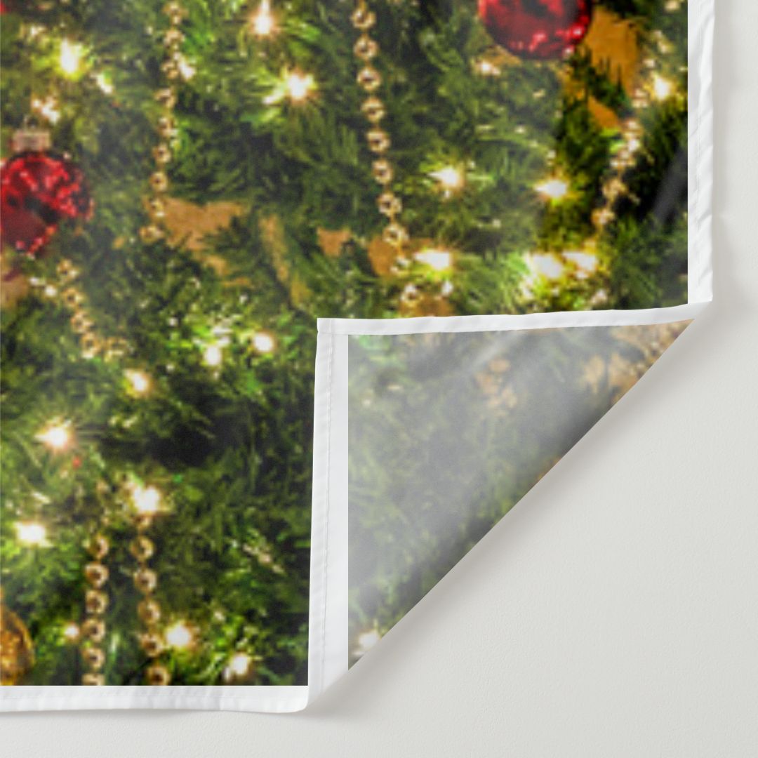 Lofaris Christmas stocking And Tree Brick Backdrop