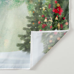 Lofaris Christmas Tree and Glitter Light Backdrop for