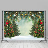 Lofaris Christmas Tree and Glitter Light Backdrop for