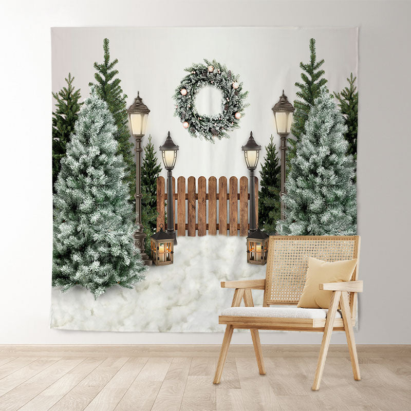 Lofaris Christmas Tree Winter Holiday Backdrop for Photo