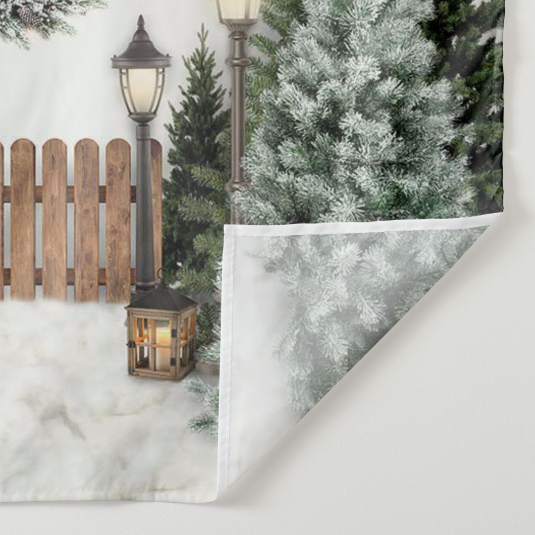 Lofaris Christmas Tree Winter Holiday Backdrop for Photo