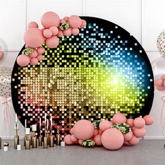 Lofaris Circle Colorful Bokeh Bright Birthday Party Backdrop