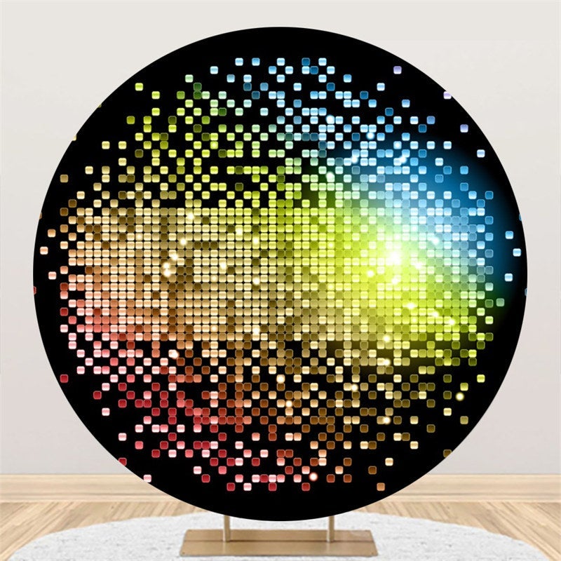 Lofaris Circle Colorful Bokeh Bright Birthday Party Backdrop
