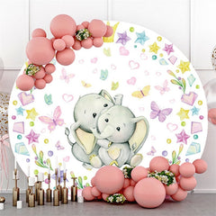 Round Glitter And Balloons Happy Graduation Backdrop
