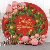 Lofaris Circle Glitter Christmas Backdrop For Holiday Party