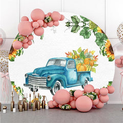 Cute Cartoon Bear Bokeh Round Backdrops for Baby