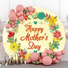 Circle Black And Red Rose Happy Valentines Backdrop