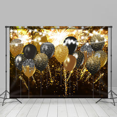 Lofaris UK Classic Glitter Balloon Shiny Happy New Year Backdrop