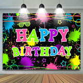 Lofaris Colored And Graffiti Happy Birthday Bcakdrop For Party