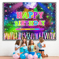 Lofaris Colored Light And Star Bokeh Birthday Party Backdrop