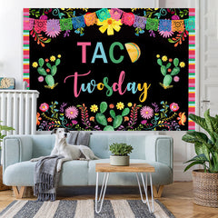 Lofaris Colored Plants With Black 2nd Birthday Party Backdrop