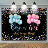 Lofaris Colorful And Glitter Balloons Baby Shower Backdrop