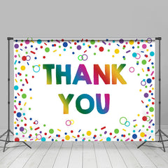 Lofaris Colorful Circles Theme Thank You Monthers Day Backdrop