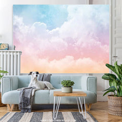Lofaris Colorful Cloud Rainbow Birthday Backdrop For Girl