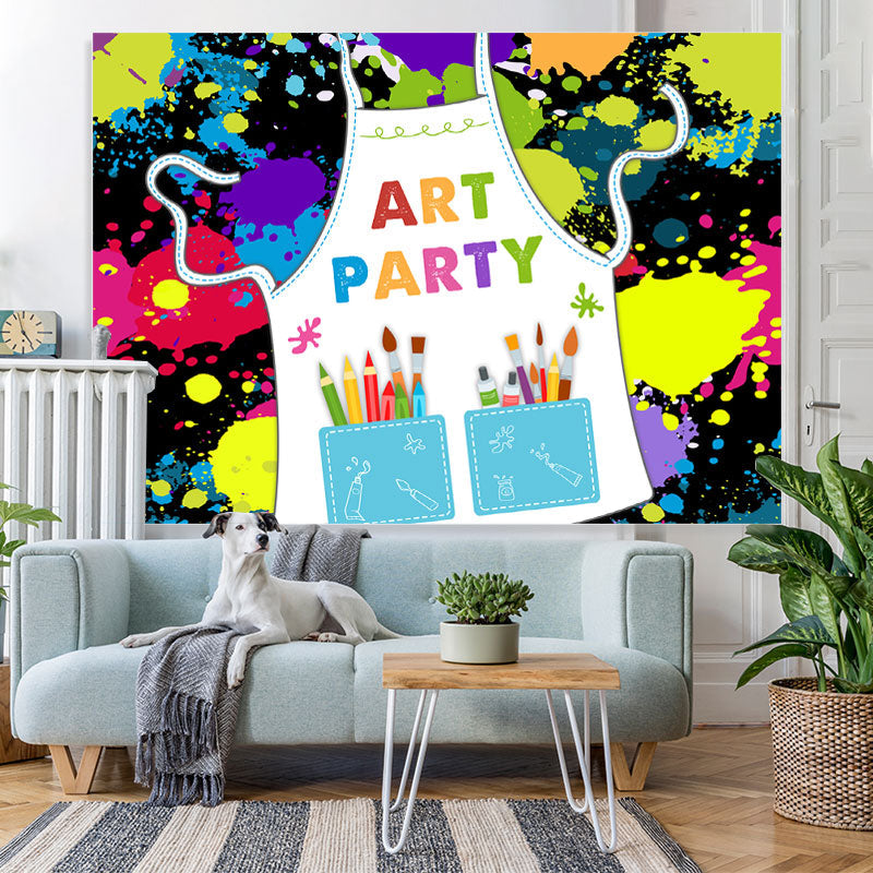 Lofaris Colorful Graffiti Art Birthday Party Backdrop For Boy