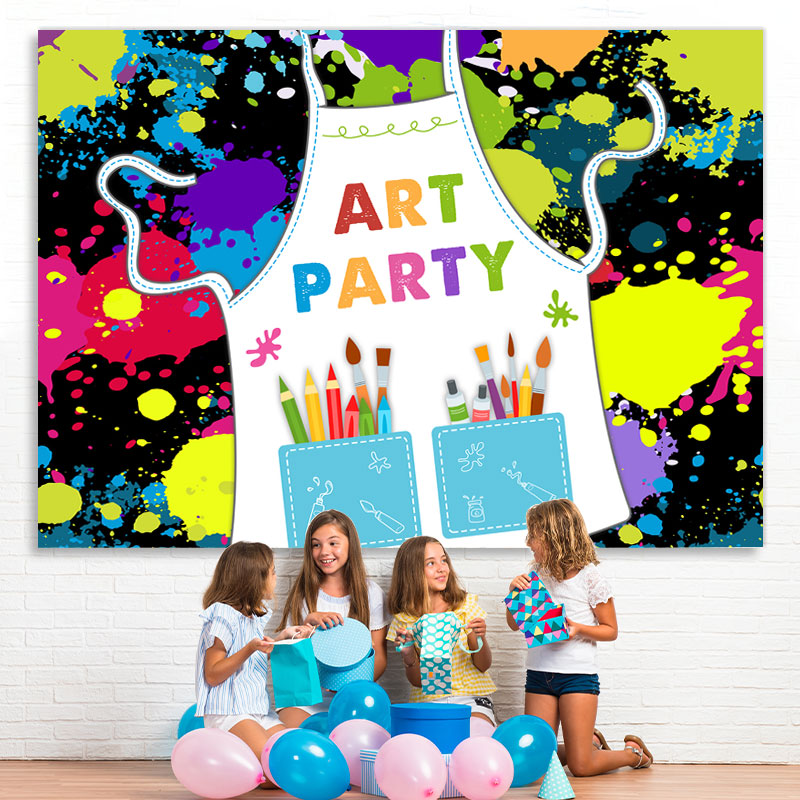 Lofaris Colorful Graffiti Art Birthday Party Backdrop For Boy