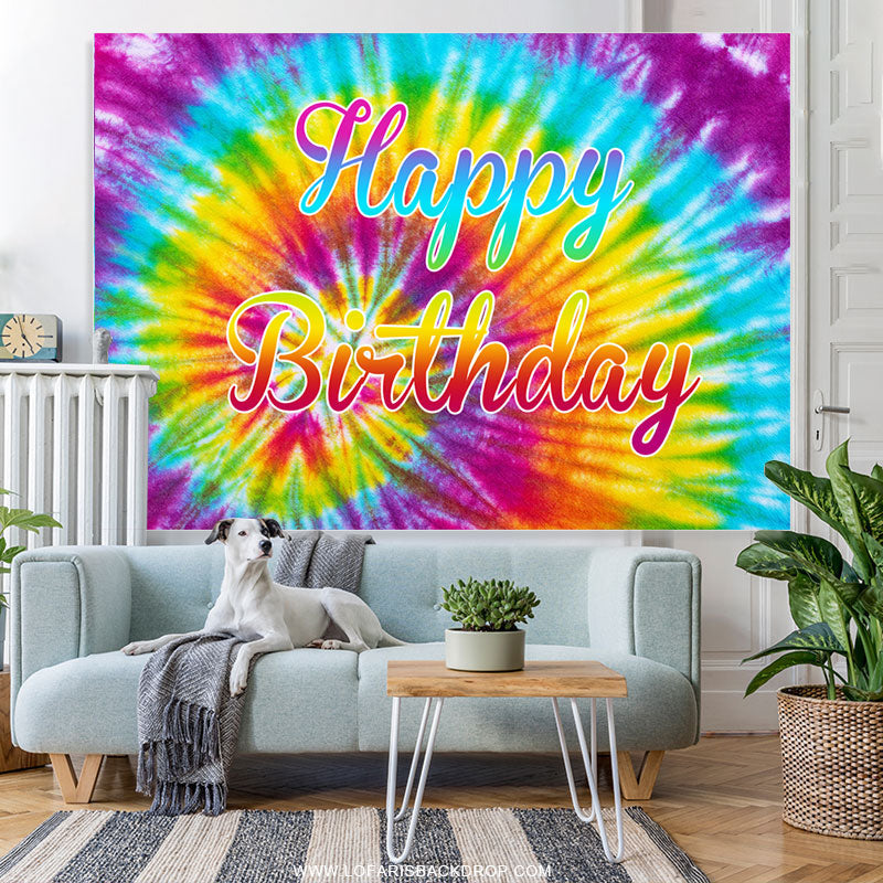 Lofaris Colorful Graffiti Theme Lovely Happy Birthday Backdrop