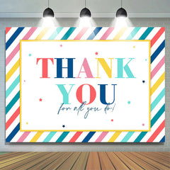 Lofaris Colorful Lines Happy Graduation Party Backdrop