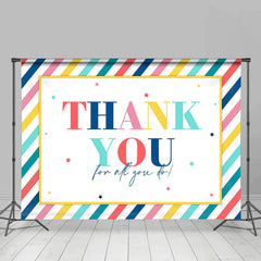 Lofaris Colorful Lines Happy Graduation Party Backdrop