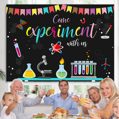 Lofaris Come Experiment With Us Go Back To School Backdrop