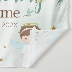 Lofaris Spring Greenery Christening Angel Dove Baptism Backdrop