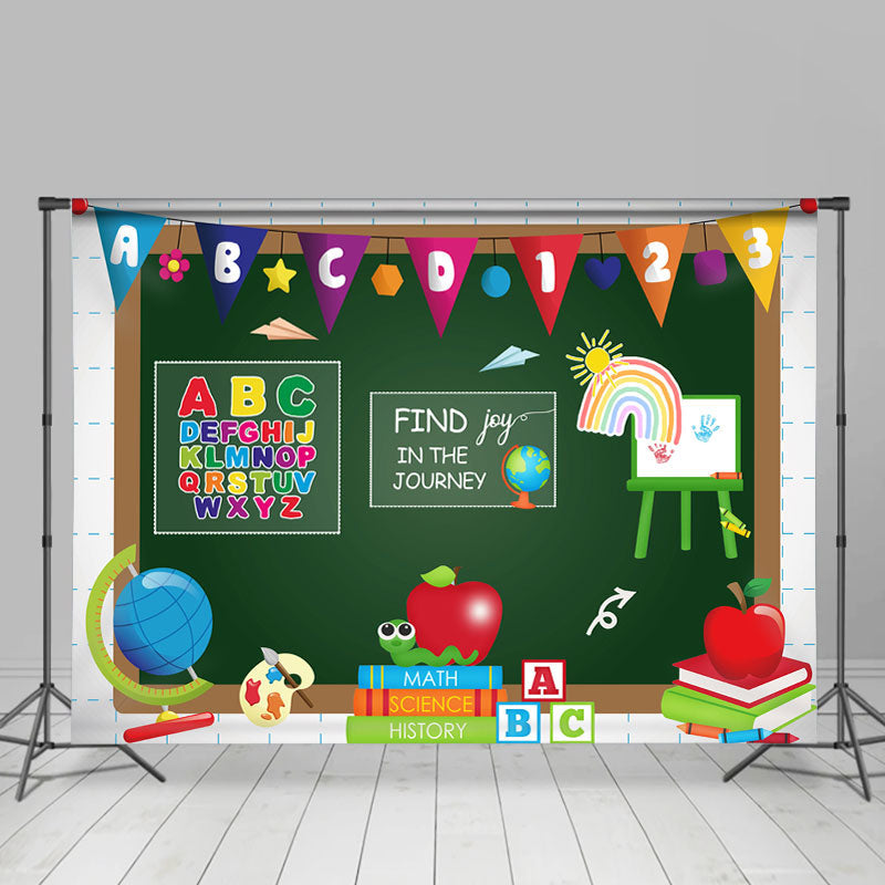 Lofaris Course Blackboard Photo Backdrop for Back to School